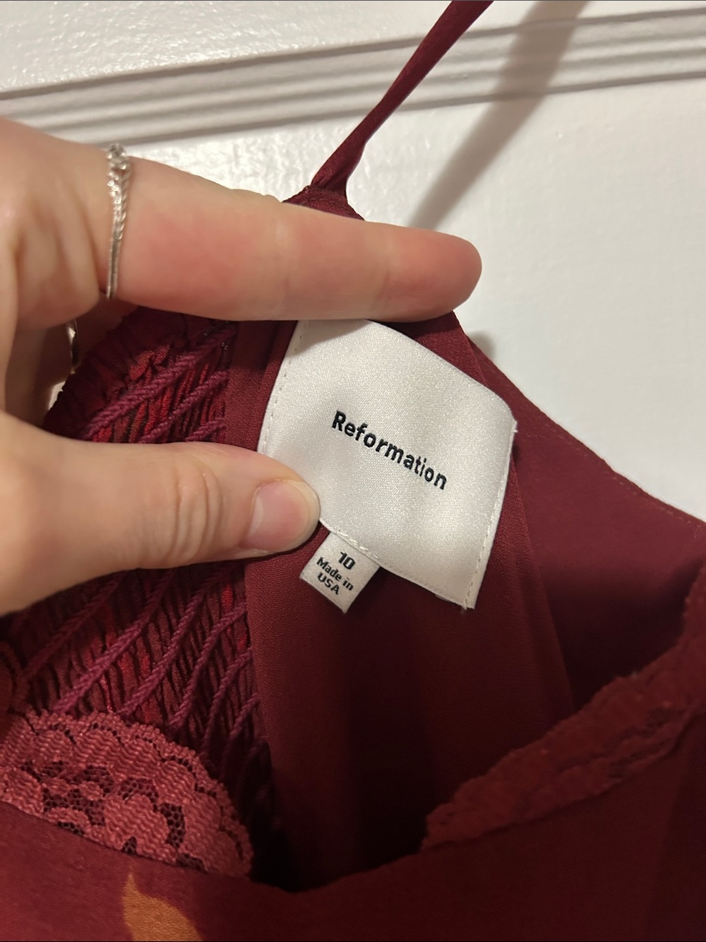 Reformation Floral Red Gown - Picture 2 of 3